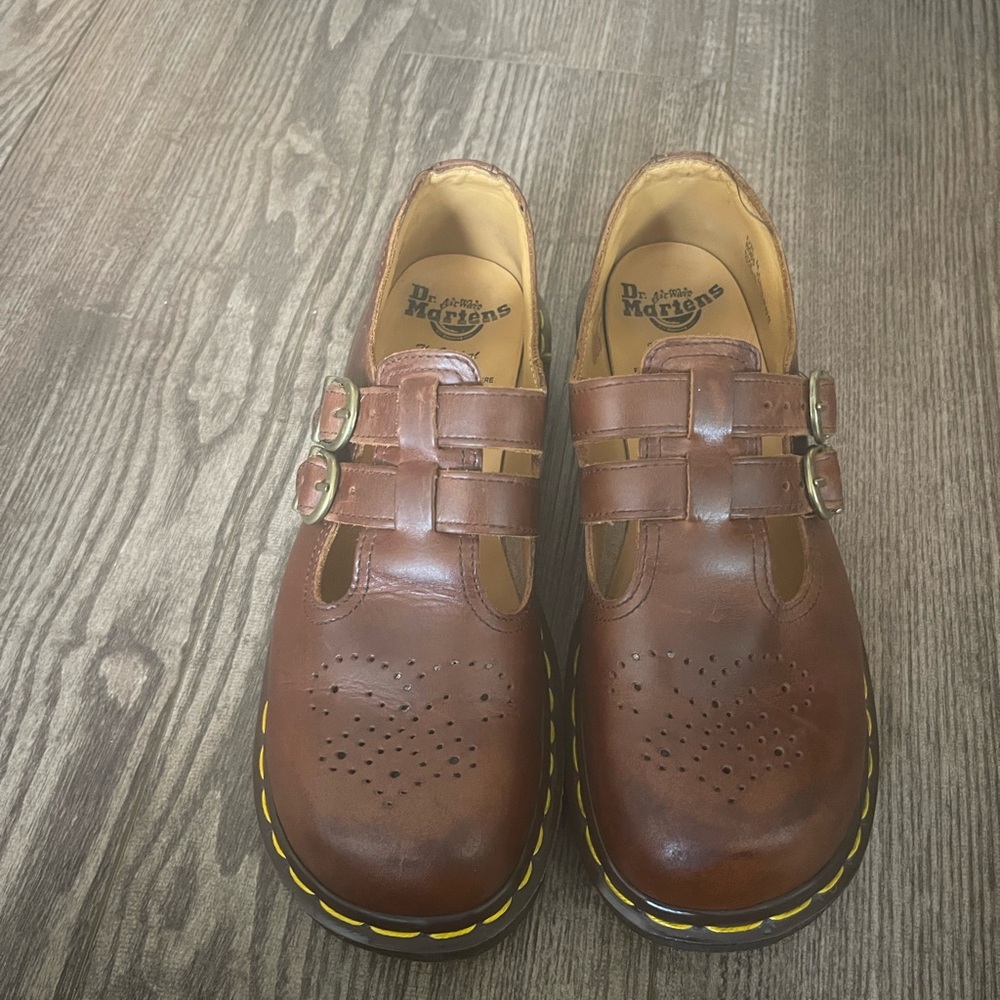 Dr. Martens Leather Mary Jane Shoes